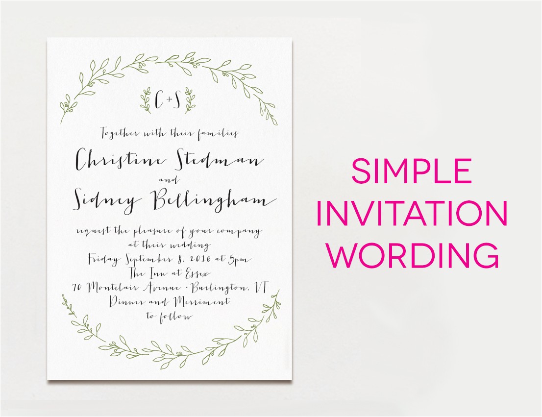 what to write on a wedding invitation