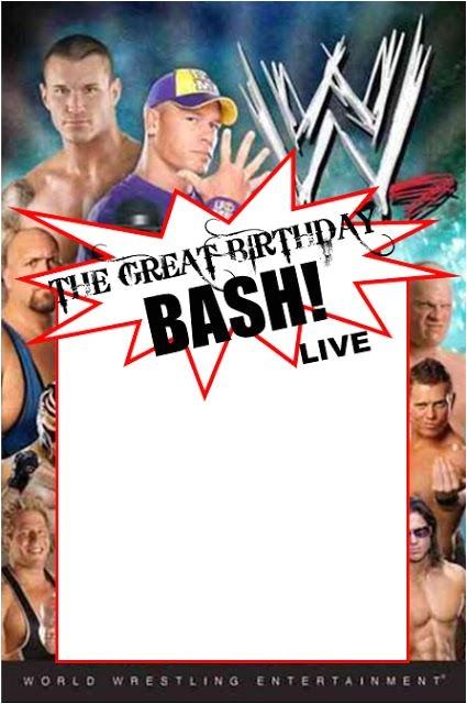 Wwe Birthday Party Invites Wwe Party Swimming Pool Parties and Party Invitation