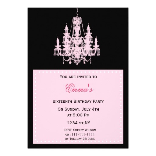 sweet sixteen party invitation