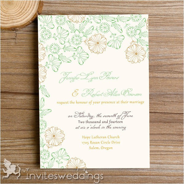green wedding invitations c 1 2 8