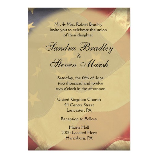 american flag wedding invitations 256445007591407858
