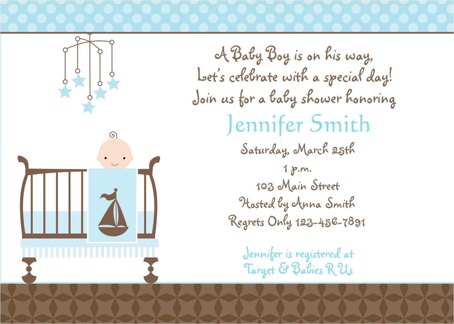 baby boy shower invitations free printable