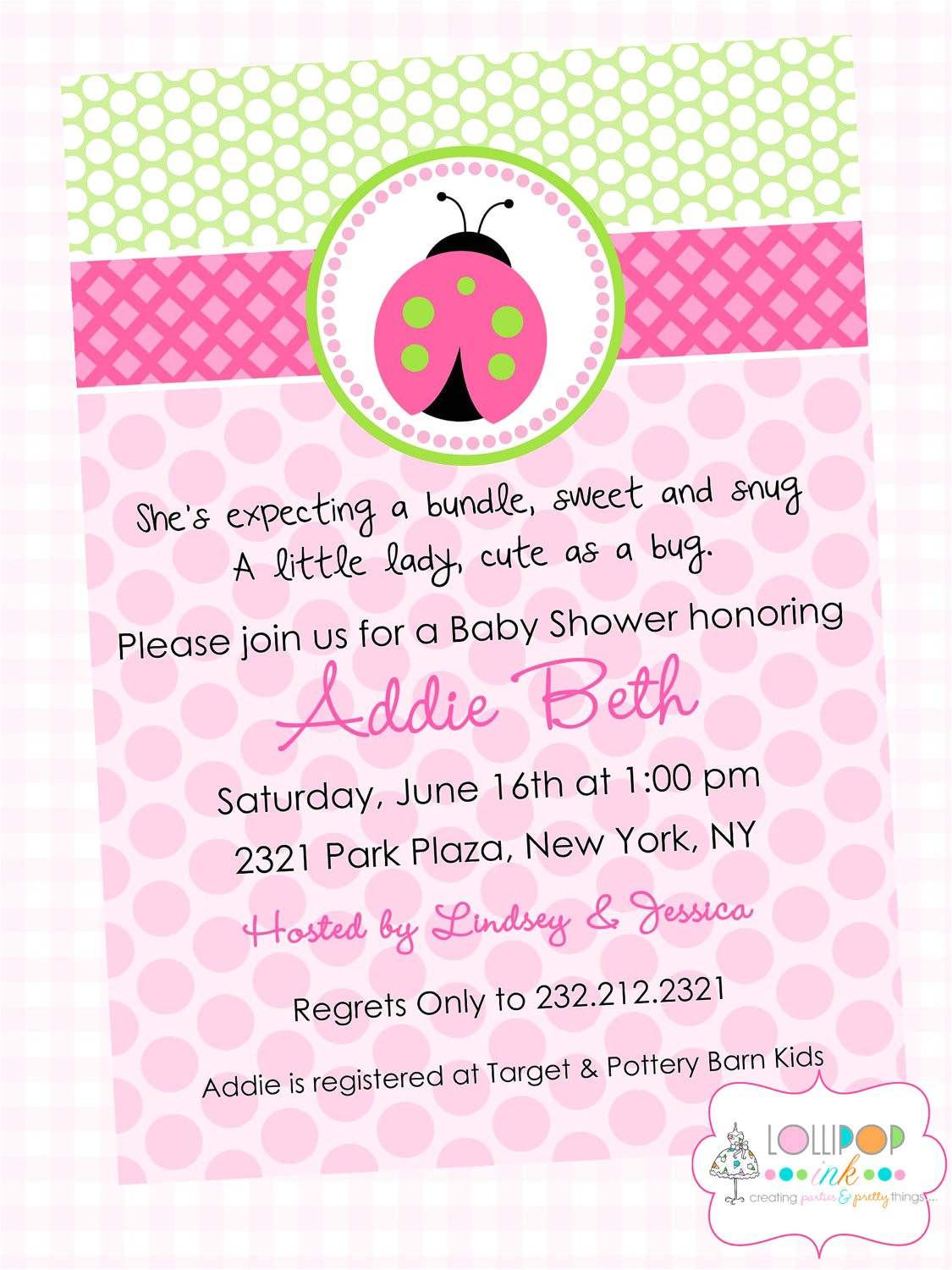 wording for baby girl shower invitations