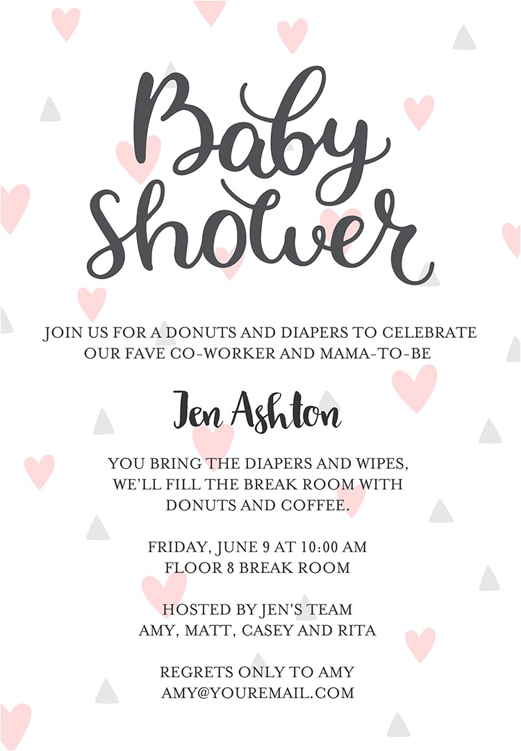 baby shower invitation wording