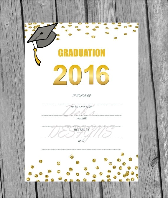 graduation blank invitation