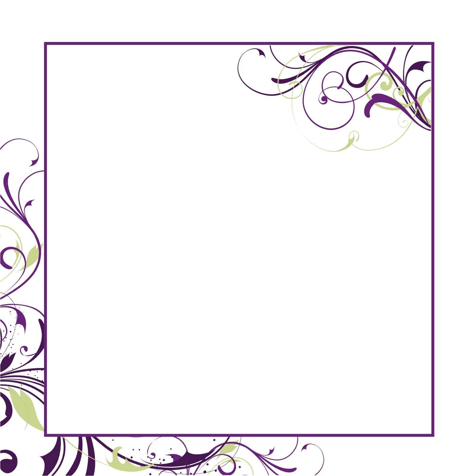 blank wedding invitation paper template