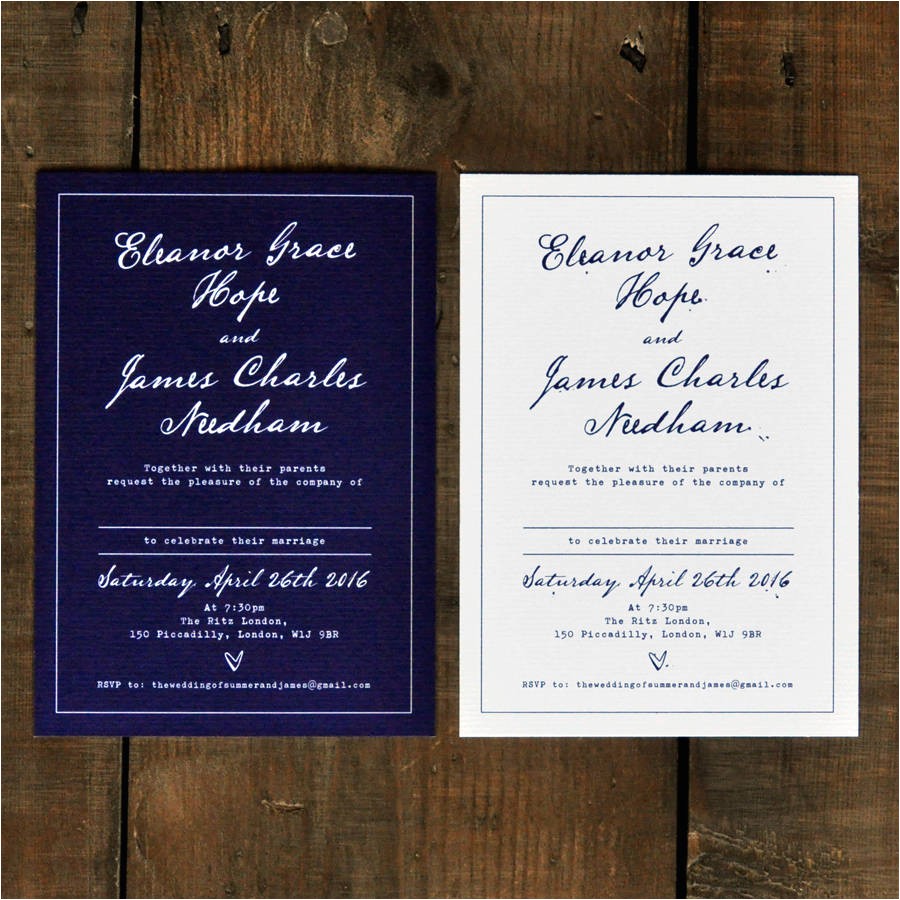 fountain pen calligraphy wedding invitation