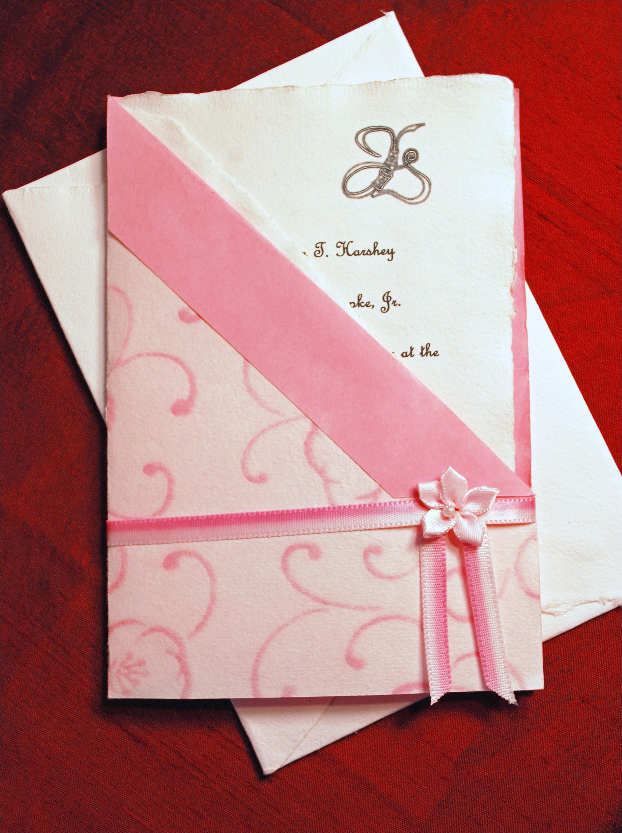 card making wedding invitations