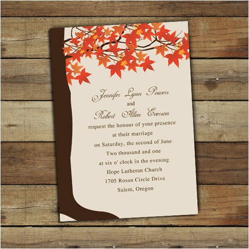 perfect fall wedding invitations ideas 2013