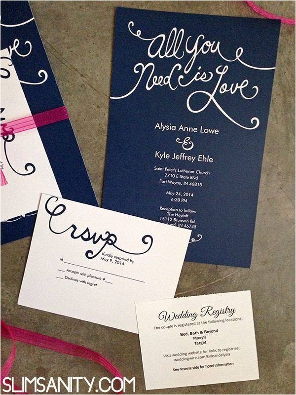 cheap wedding invitations and rsvp cards