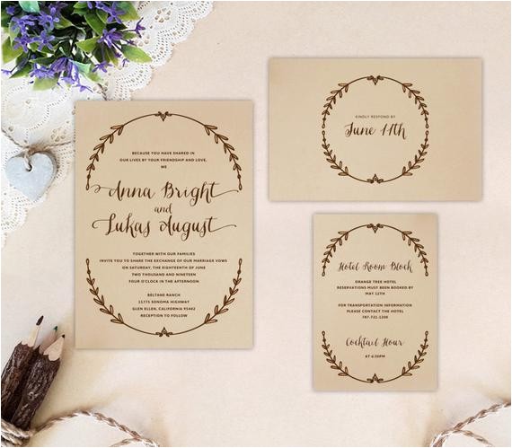 cheap wedding invitation sets printed