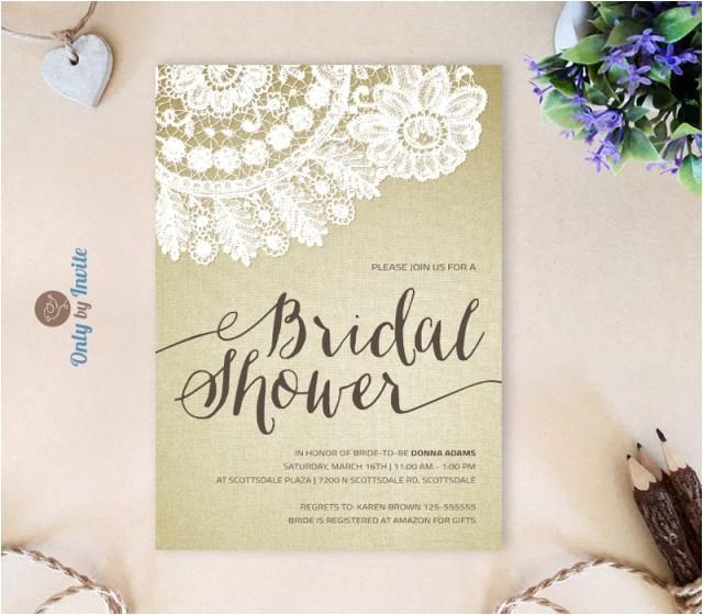 printed bridal shower invitation cheap rustic wedding shower invitations printed on premium paper cottage chic bridal shower