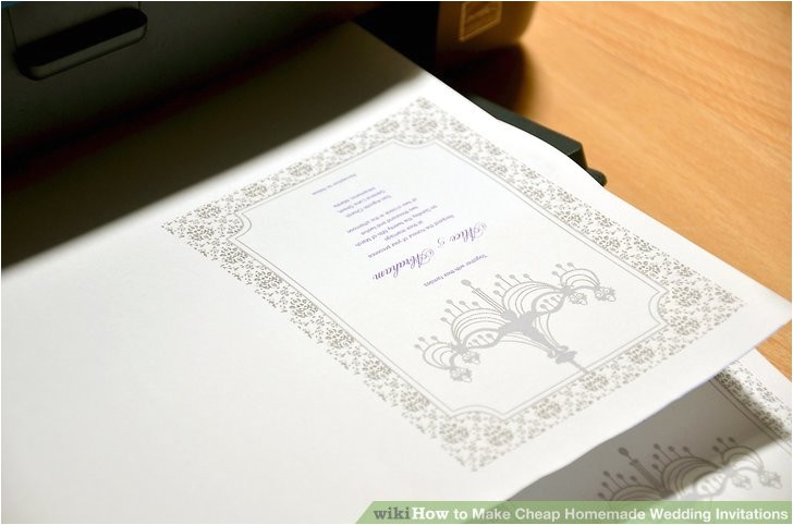 make cheap homemade wedding invitations