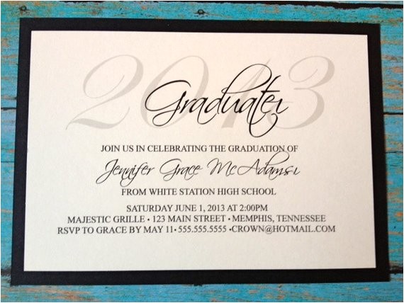 elegant 2013 graduation invitations