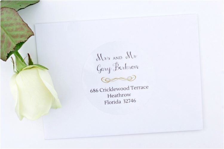 designs best clear address labels for wedding invitations