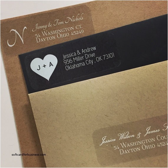 clear labels on wedding invitations