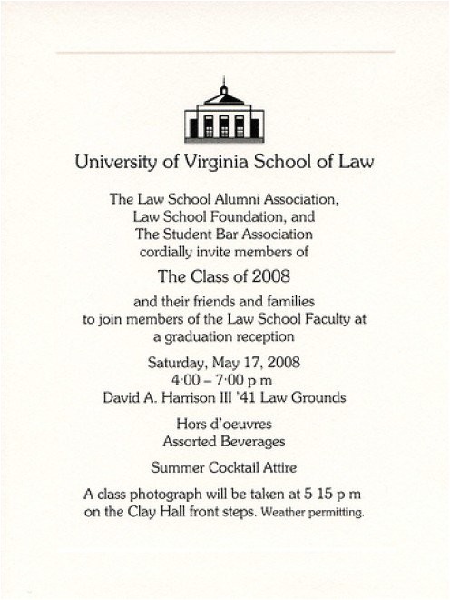 example of college graduation invitation