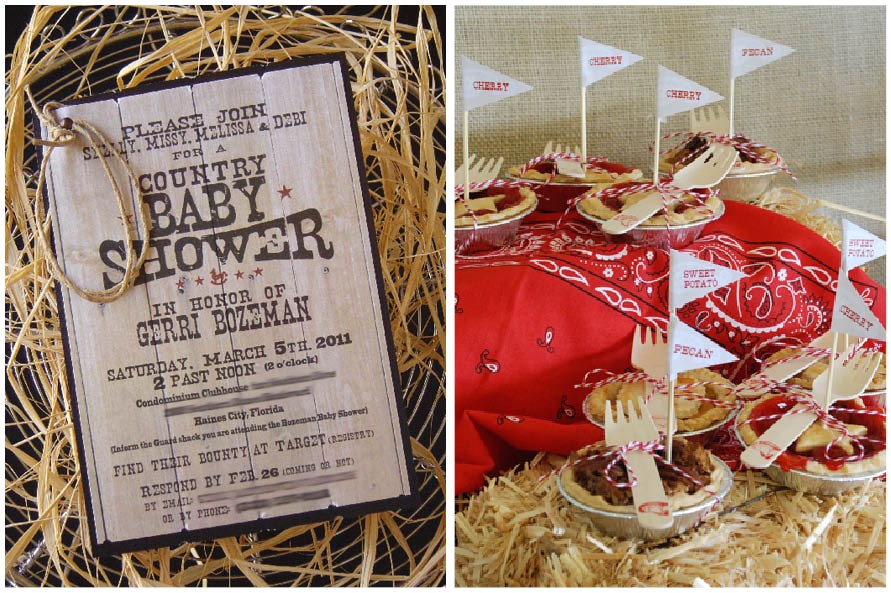 country baby shower