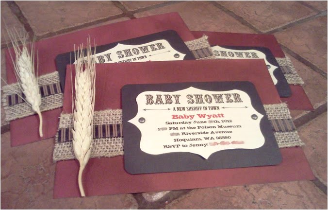 country themed baby shower invites