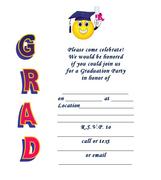 printable graduation invite