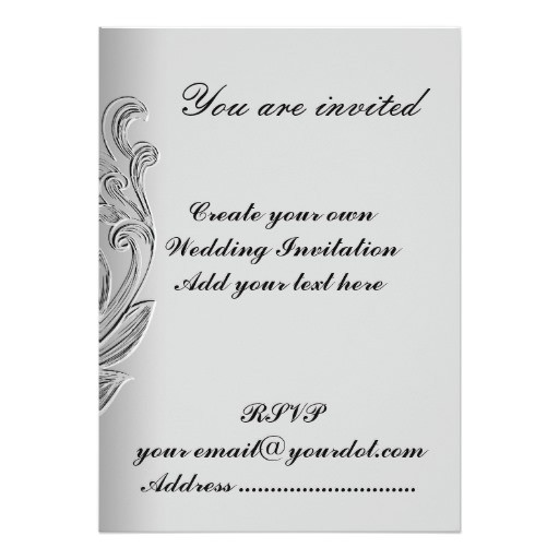 design your own wedding invitations