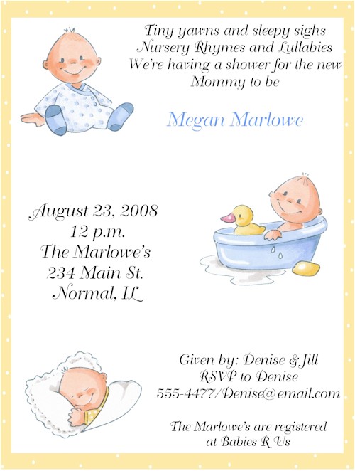baby shower invitation wording for boys template