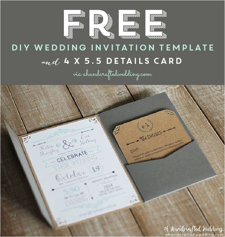 do it yourself wedding invitations templates