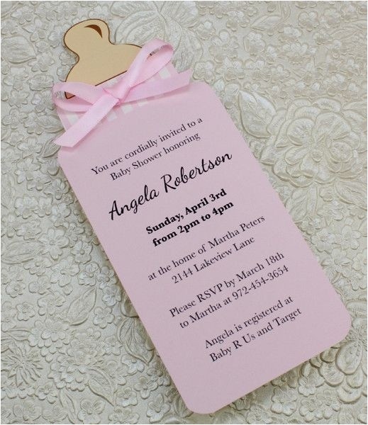do it yourself baby shower invitations template