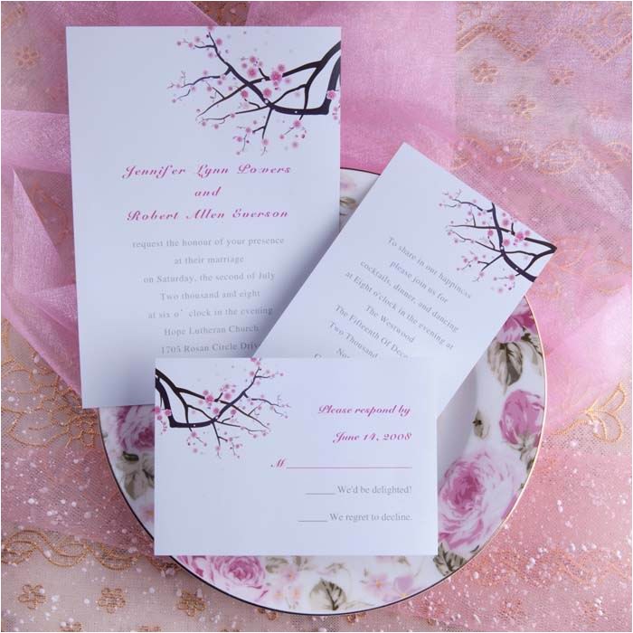 spring themed wedding invitations