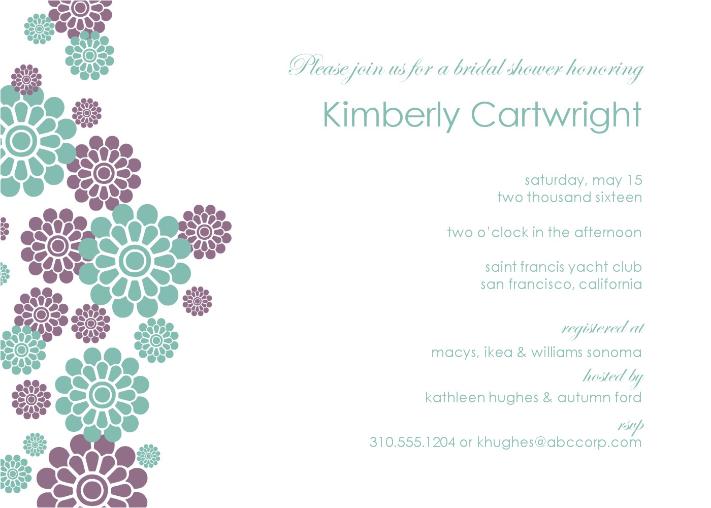 free bridal shower invitations for email