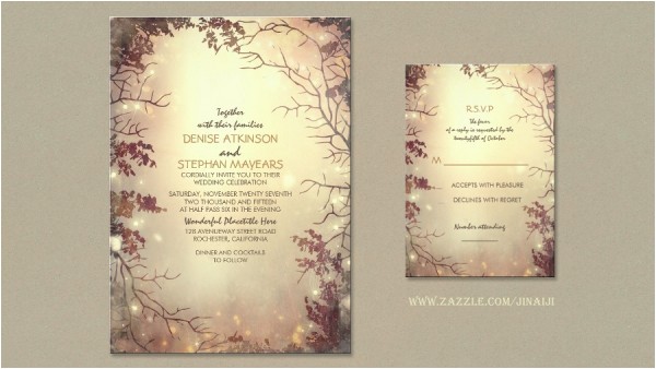 rustic wedding invitations