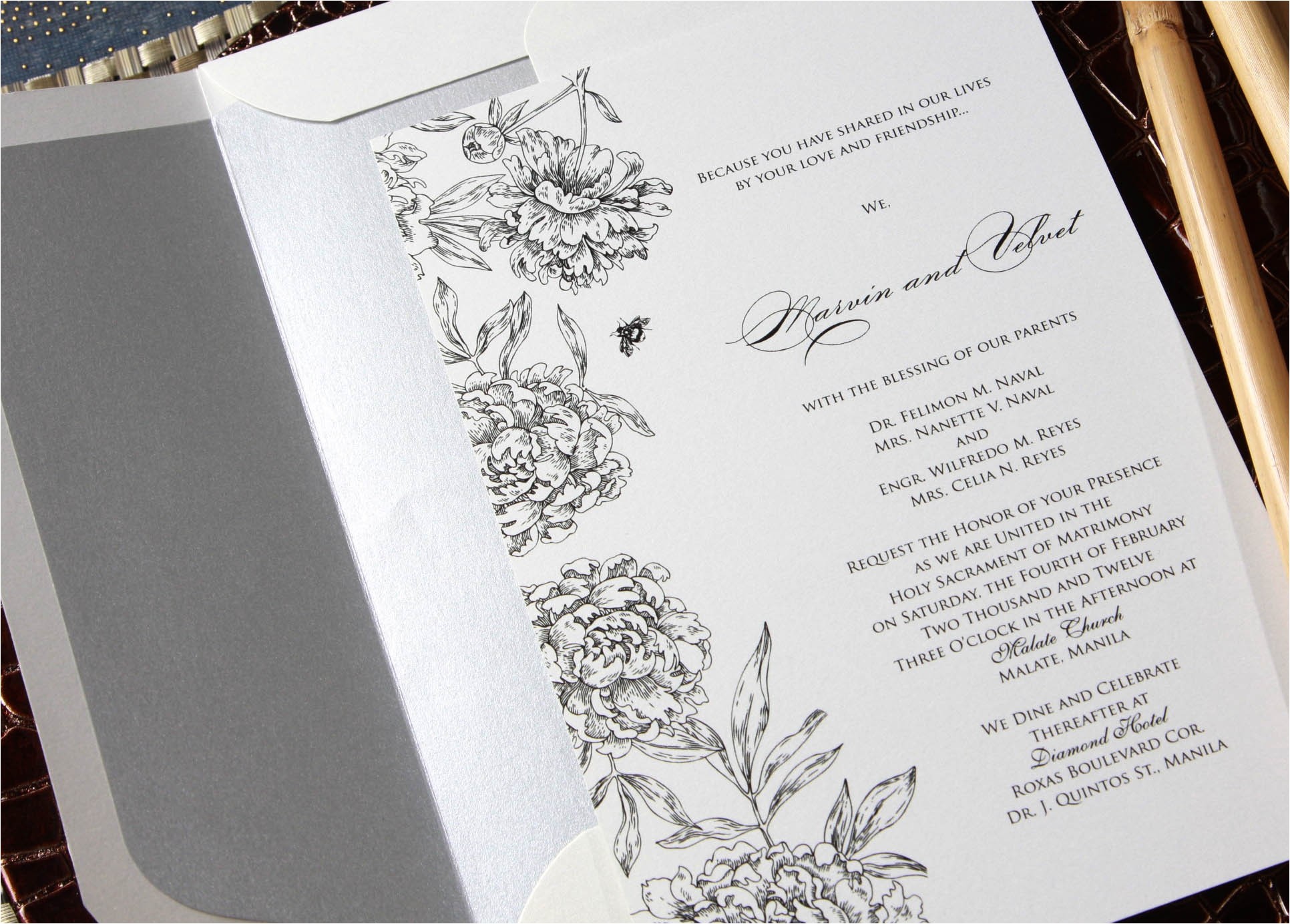 filipino wedding invitation