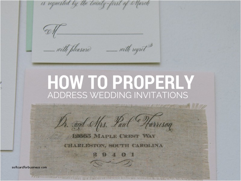 formal way to address wedding invitations