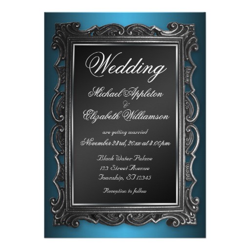 gothic wedding invitations templates