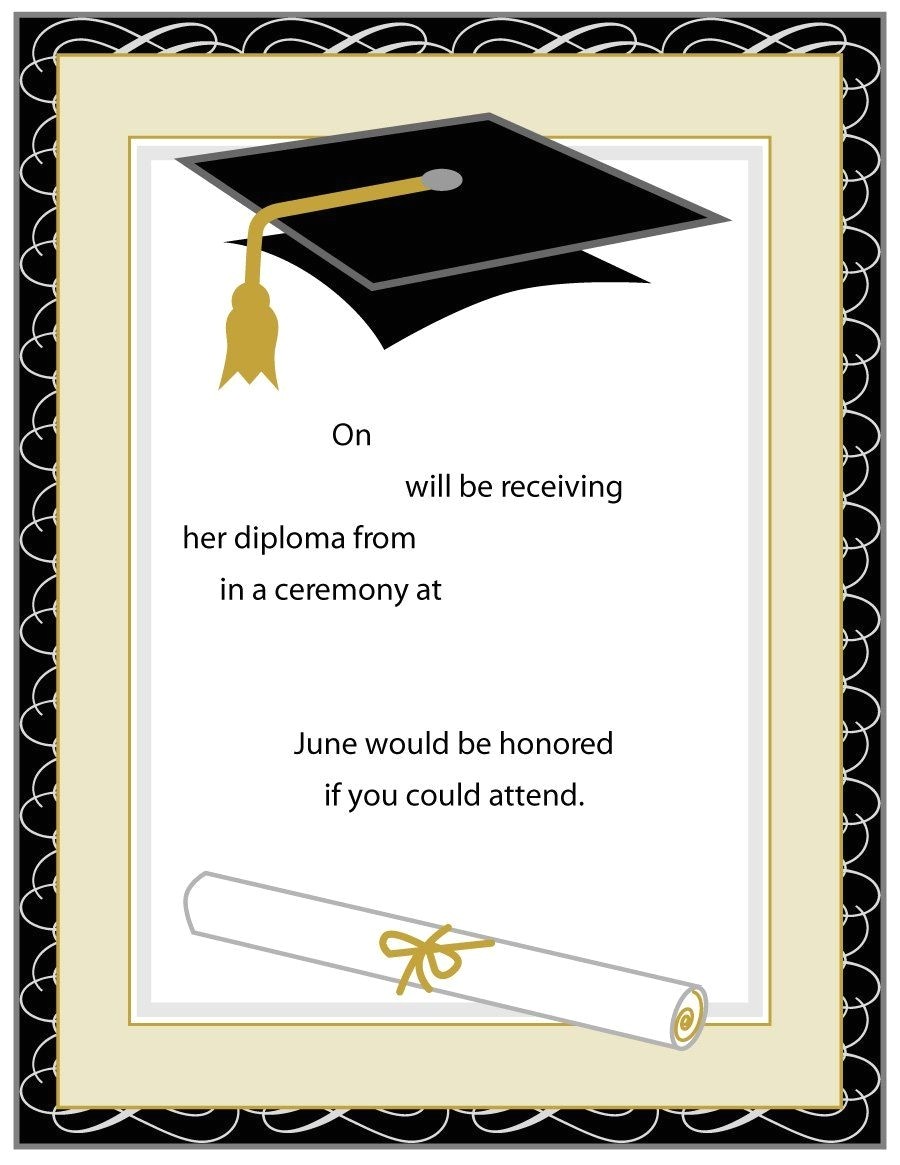 printable graduation party invitations