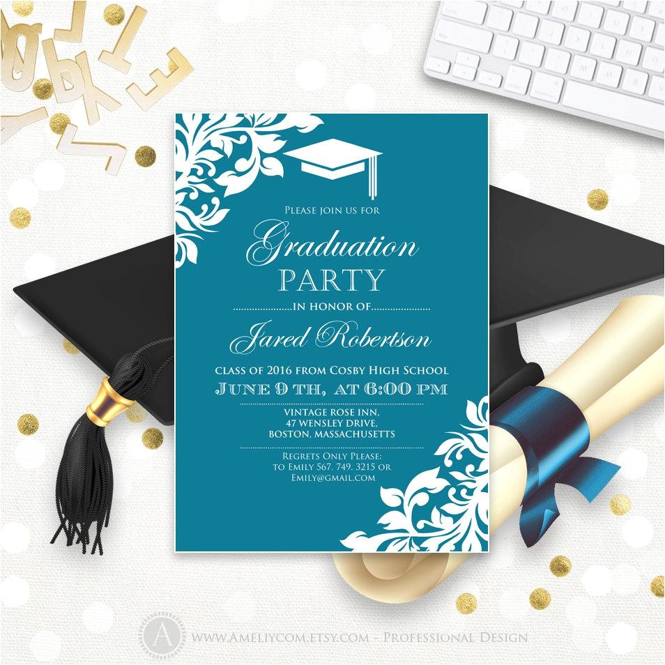 graduation invitation cards templates 3