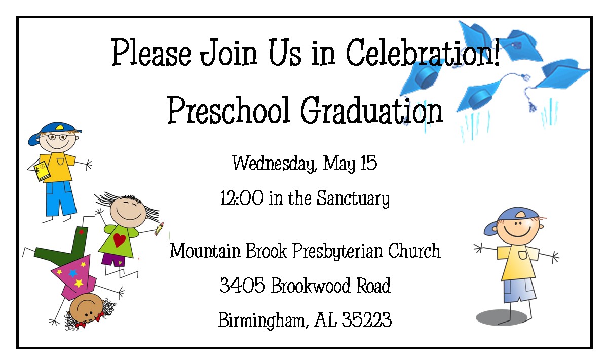 free kindergarten graduation invitations