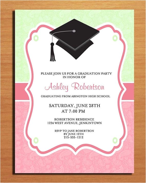 free printable graduation party invitation template