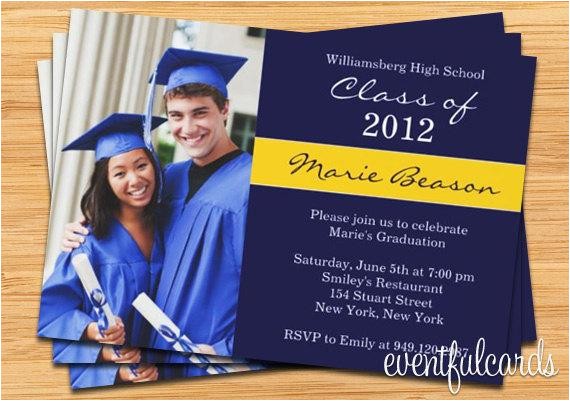 class graduation invitation photo card print