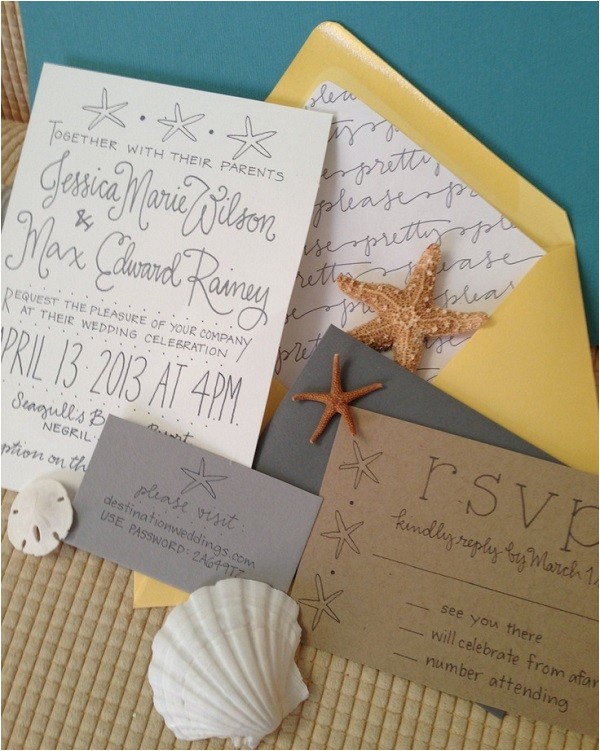 unique of the week creative destination wedding invitations