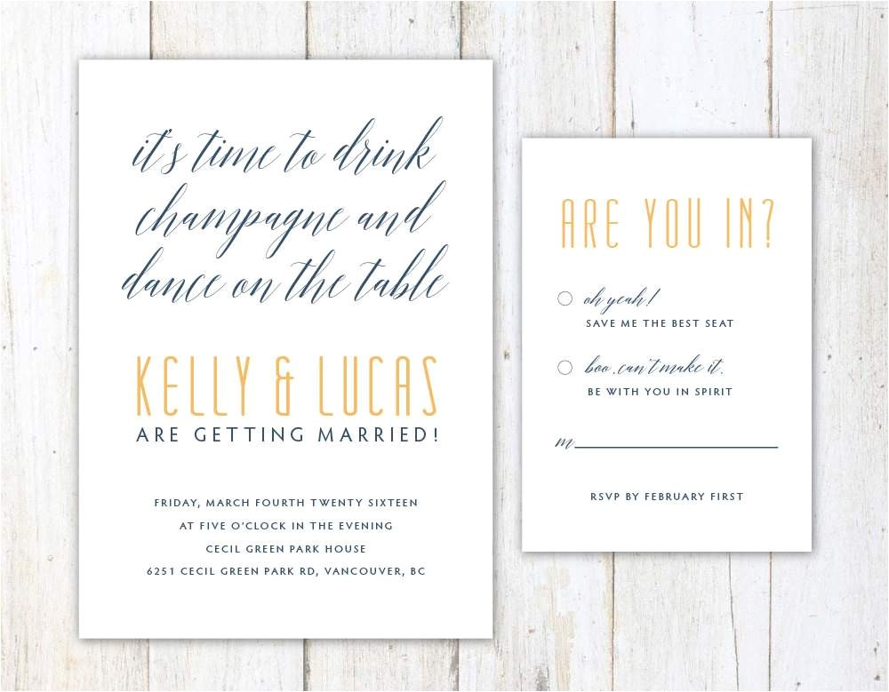 funny wedding invitation wording