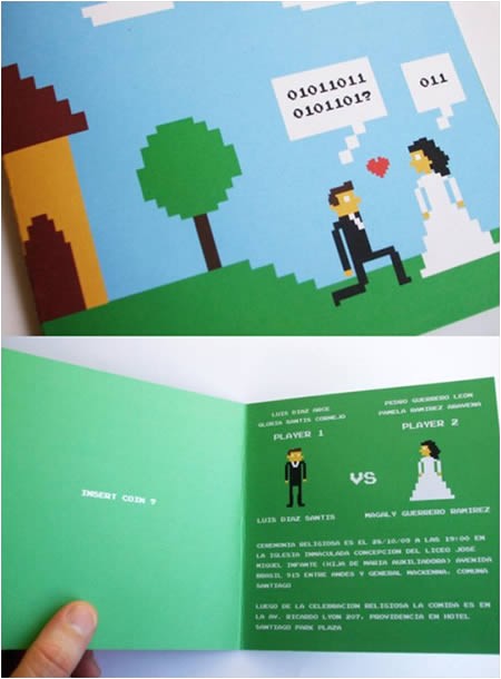 11 great video game wedding invitations