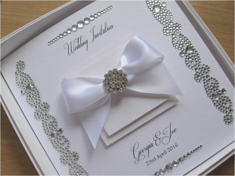 luxury gem strip wedding invitations withwithout box 8749 p