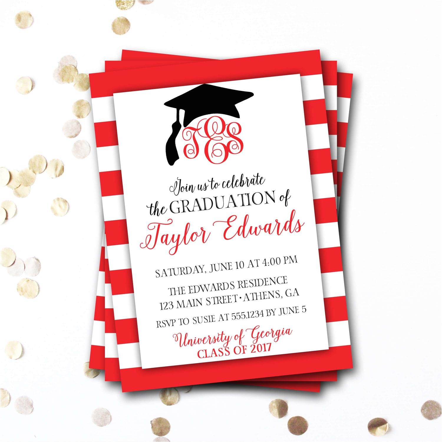 graduation invitation cards
