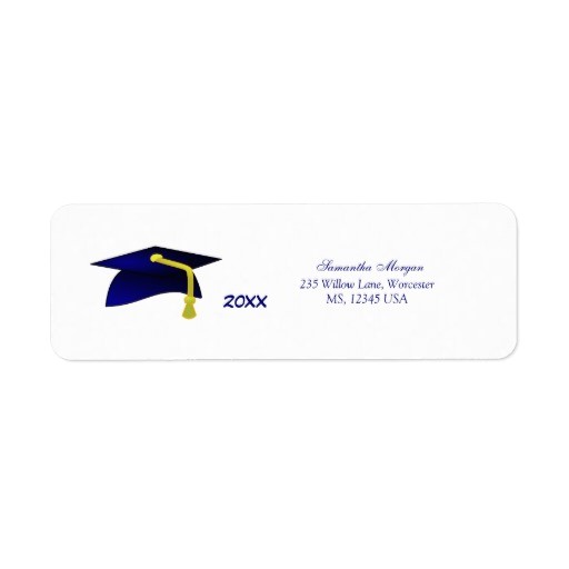 graduation address labels s