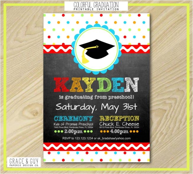 kindergarten graduation invitations