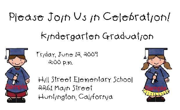 kindergarten graduation invitations