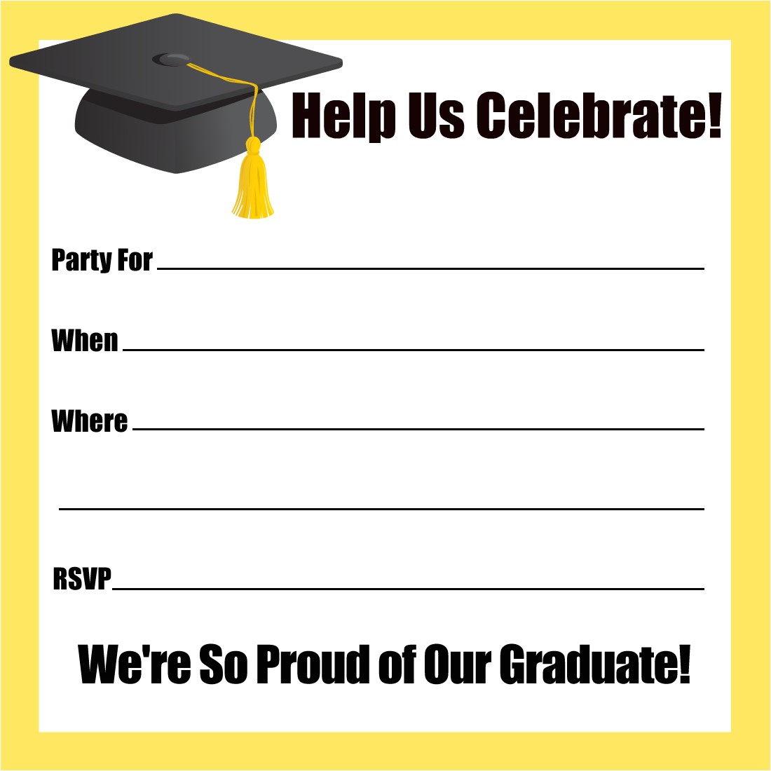 graduation party invitations