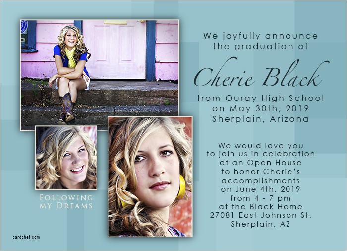 graduation announcement and invitation wording ideas