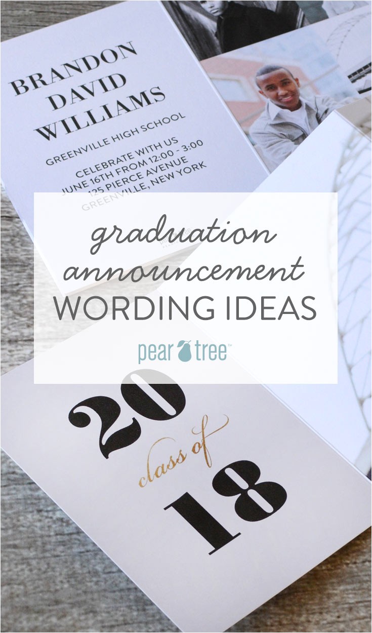 graduation announcement wording ideas
